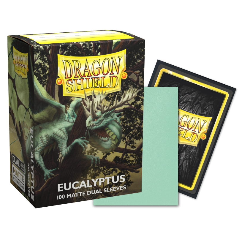 DS - Standard Dual Sleeves - Eucalyptus [Matte] - (100 Sleeves)