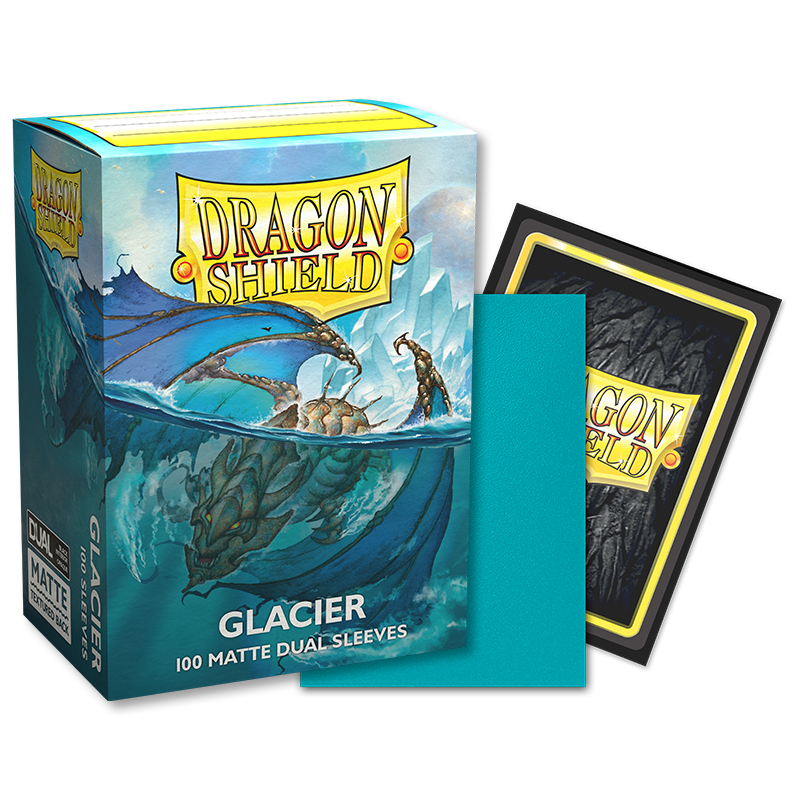 DS - Standard Dual Sleeves - Glacier [Matte] - (100 Sleeves)