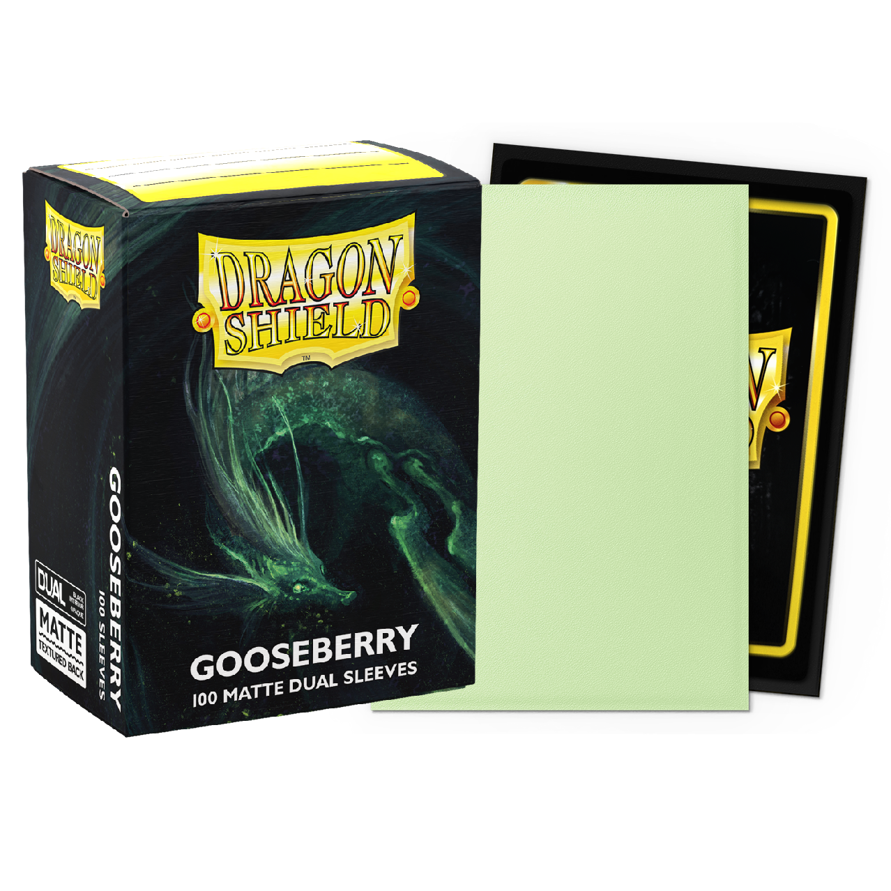 DS - Standard Dual Sleeves - Gooseberry [Matte] - (100 Sleeves)