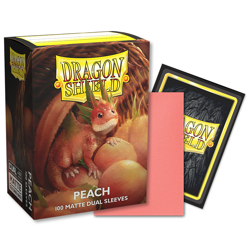 DS - Standard Dual Sleeves - Peach [Matte] - (100 Sleeves)