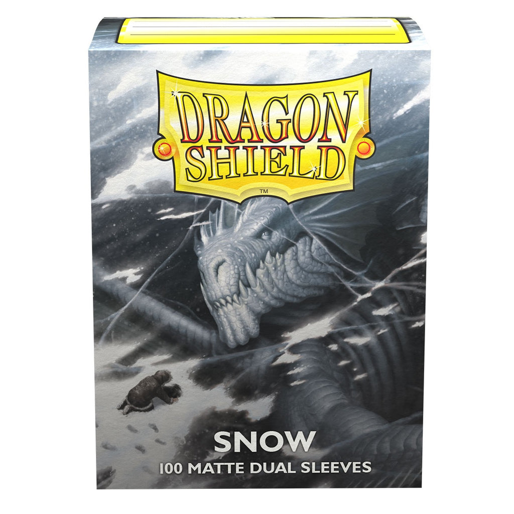 DS - Standard Dual Sleeves - Snow [Matte] - (100 Sleeves)