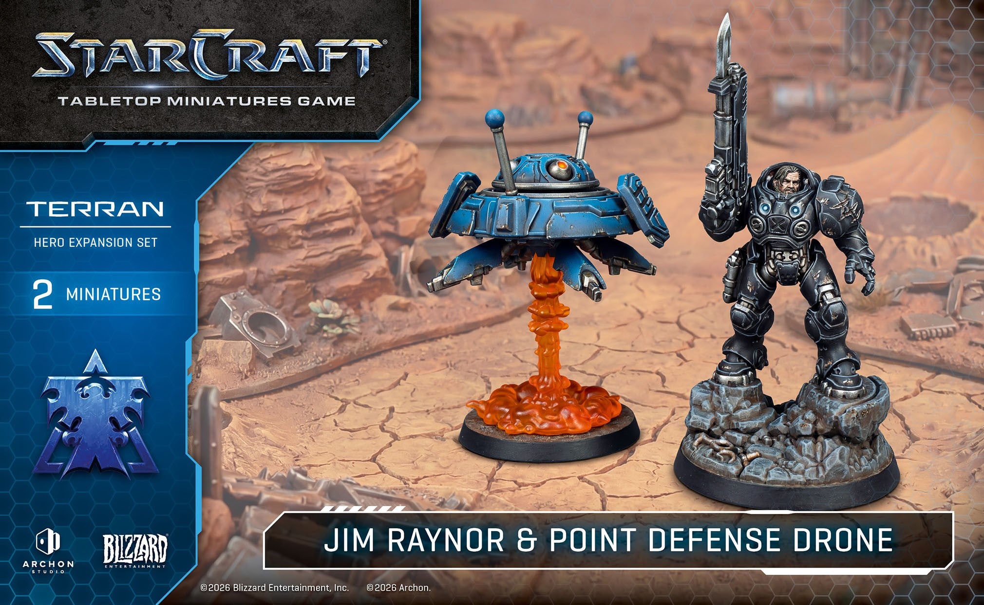 Starcraft TMG - Terran Hero Expansion Set: Jim Raynor & Point Defense Drone (VORVERKAUF)
