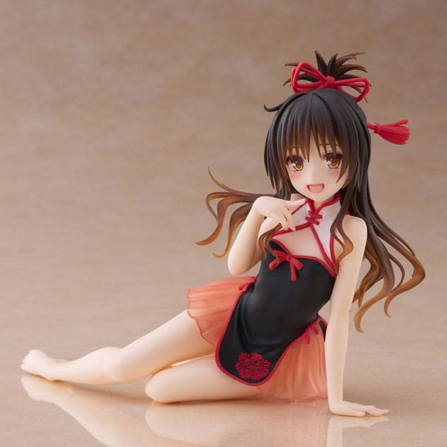 To Love-Ru Darkness PVC Statue Desktop Cute Figure Mikan Yuki Chinese Dress Ver. 13 cm
