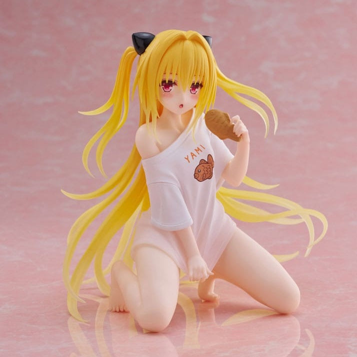 To Love-Ru Darkness PVC Statue Desktop Cute Figure Golden Darkness Roomwear Ver. 13 cm