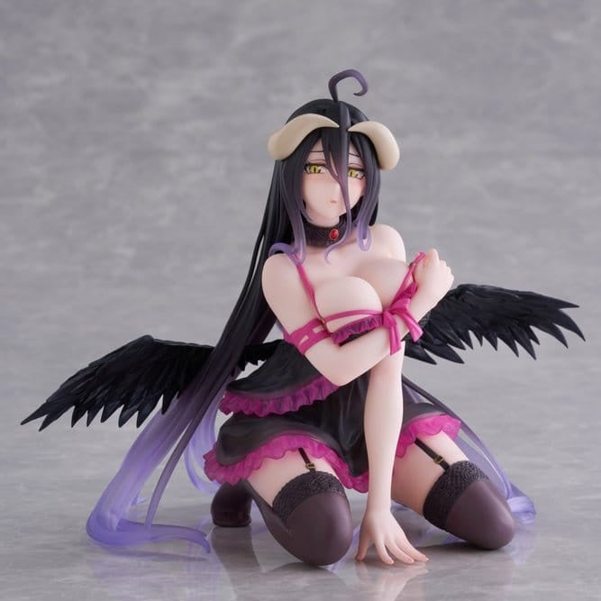 Overlord Desktop Cute PVC Figur Albedo (Negligee ver.) 13 cm