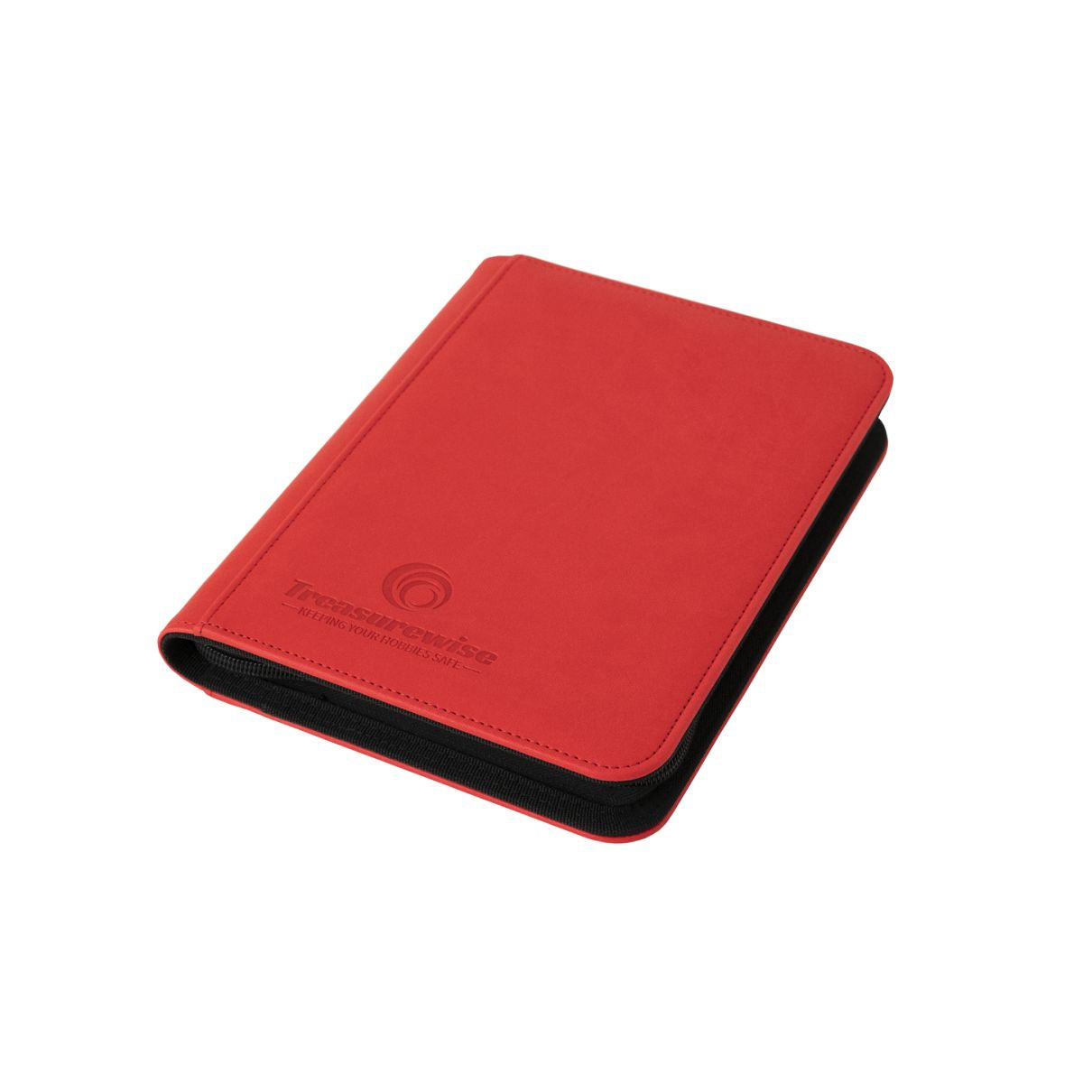 TreasureWise - WiseGuard Mini Zip Binder 4 (160 cards) - Red