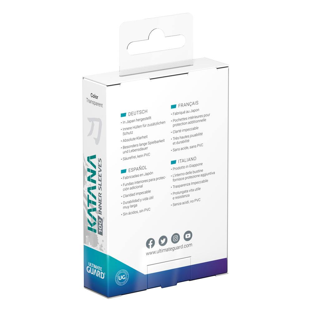 Ultimate Guard - Katana Inner Sleeves Standardgröße - Transparent (100 Sleeves)