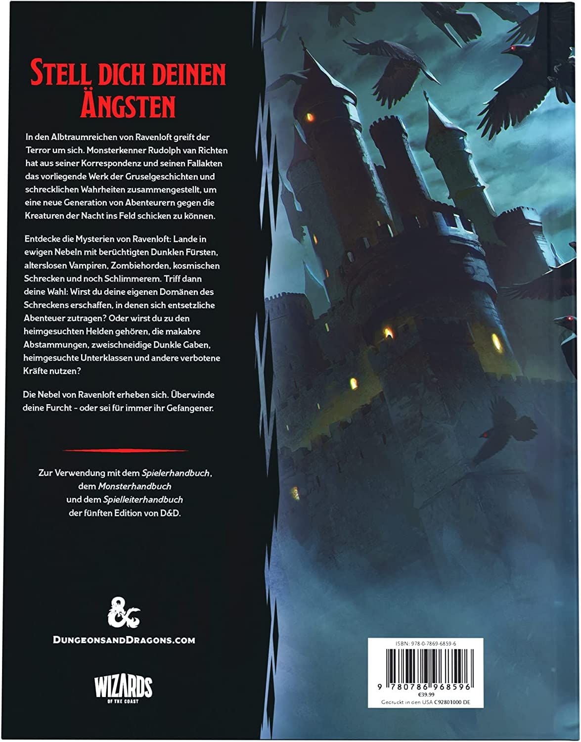 Dungeons & Dragons - Erweiterung - Van Richtens Ratgeber zu Ravenloft - Hard Cover - Deutsche Ausgabe (Kopie)