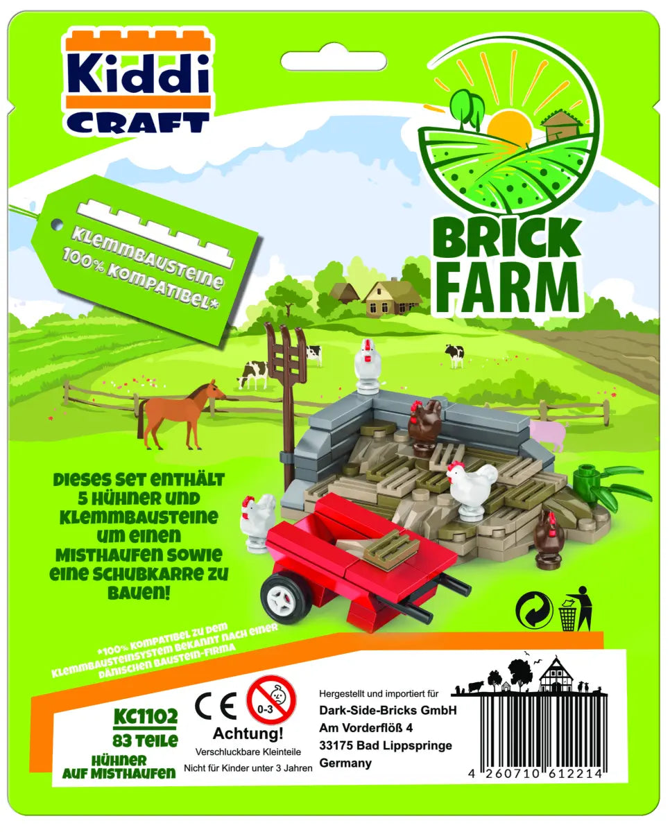 Kiddicraft - Hühner auf Misthaufen