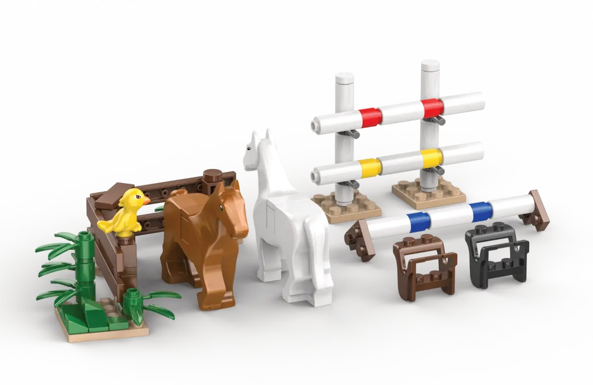 Kiddicraft - Pferde auf dem Reitplatz