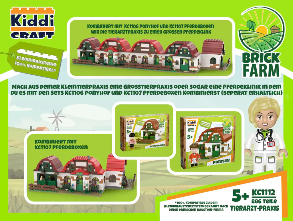 Kiddicraft - Bauernhof Stall