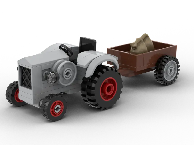 Kiddicraft - Kleiner Trecker mit Anhänger