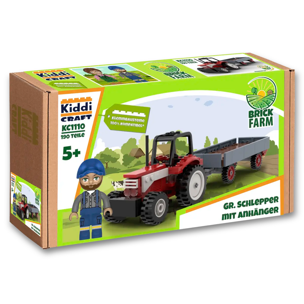 Kiddicraft - Großer Schlepper mit Anhänger