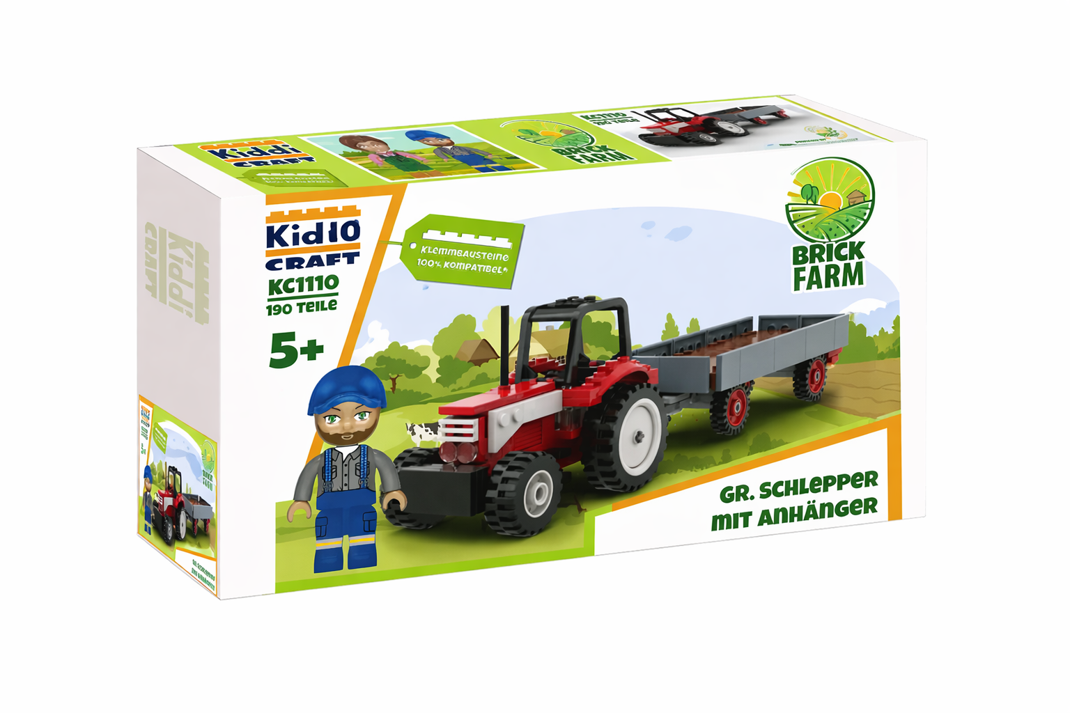 Kiddicraft - Großer Schlepper mit Anhänger