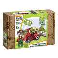 Kiddicraft - Roter Trecker mit Walze und Mähbalken
