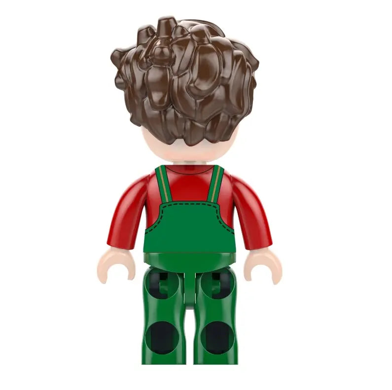 Kiddicraft - Roter Trecker mit Walze und Mähbalken