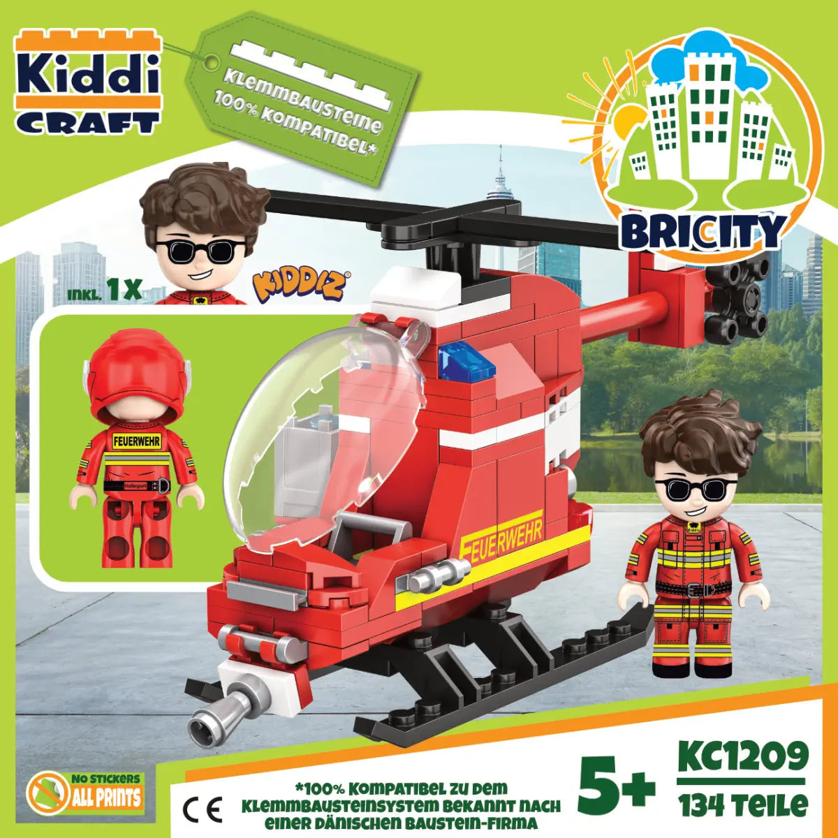 Kiddicraft - Feuerwehr Helikopter