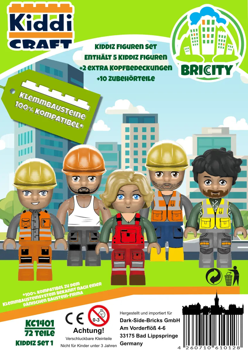 Kiddicraft - Kiddiz Figuren-Pack: Bautruppe