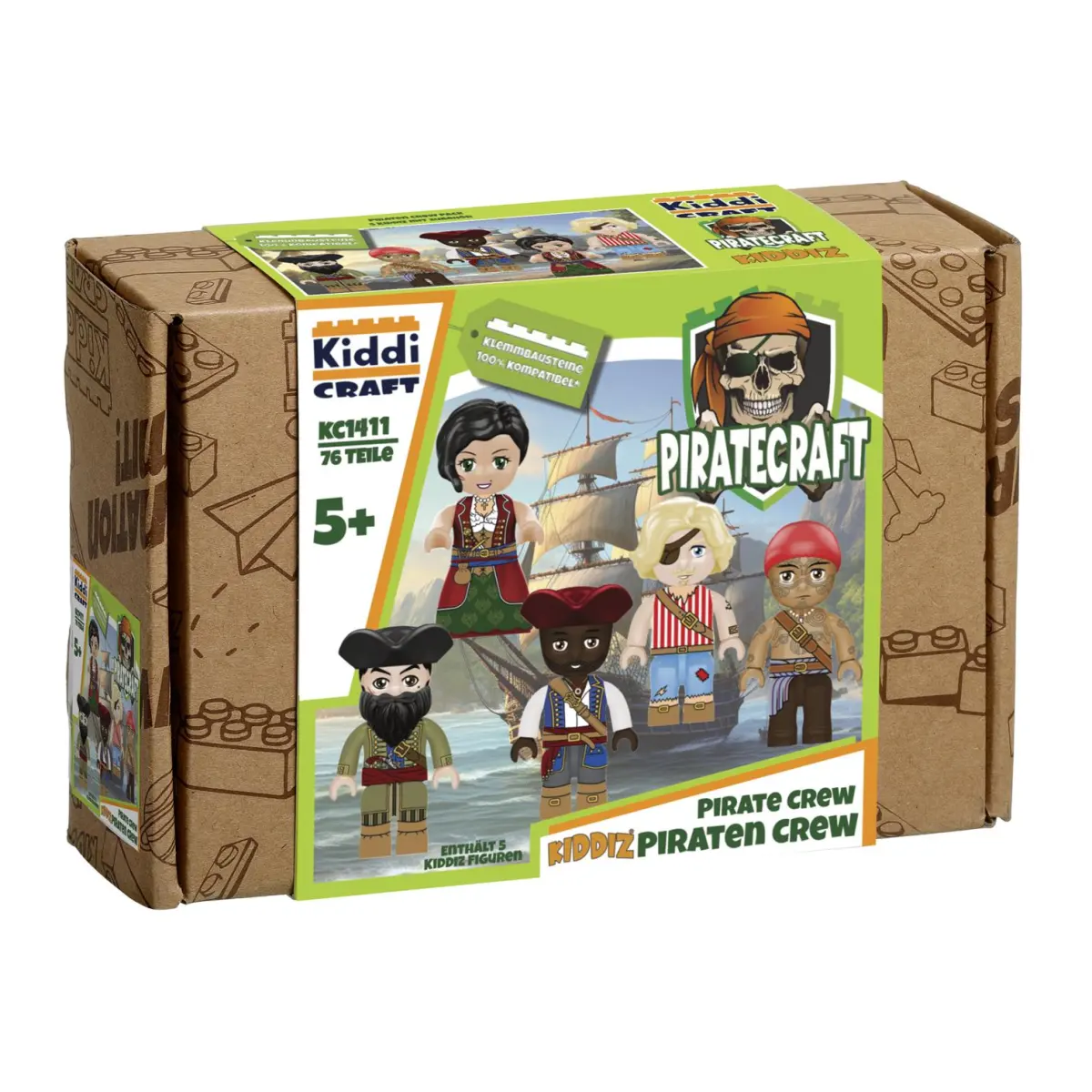 Kiddicraft - Kiddiz Figuren-Pack: Piraten Crew
