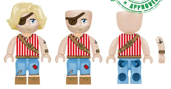 Kiddicraft - Kiddiz Figuren-Pack: Piraten Crew