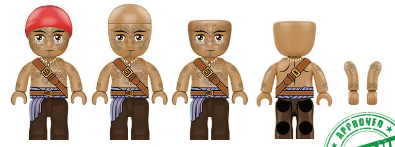 Kiddicraft - Kiddiz Figuren-Pack: Piraten Crew