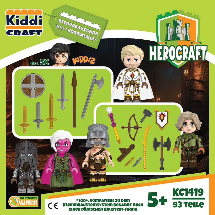 Kiddicraft - Kiddiz Figuren-Pack: Dungeon Raider
