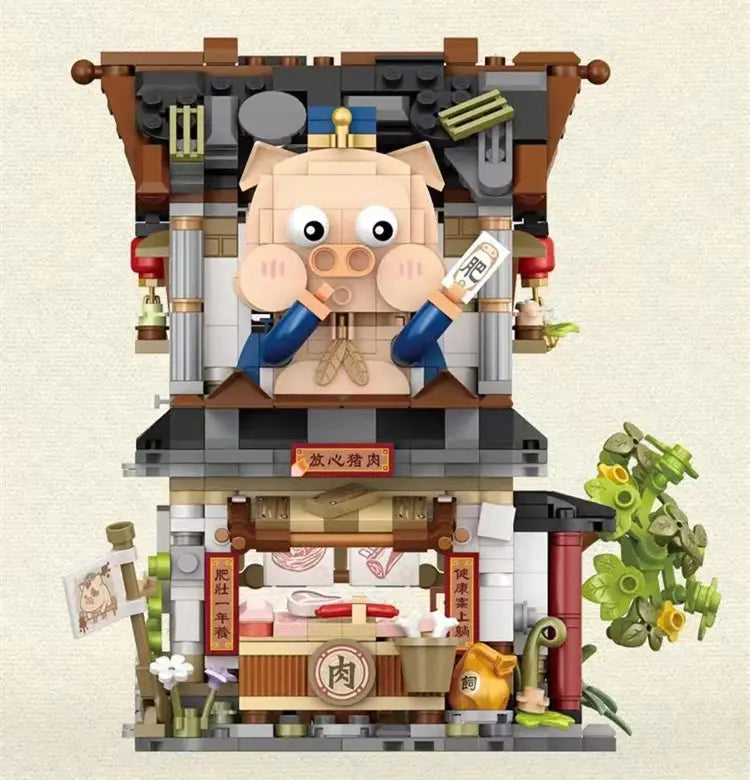 LOZ - Butchers Shop - Metzgerei (Mini Bausteine)