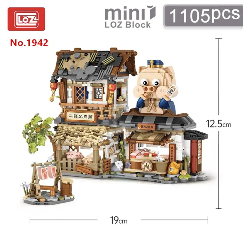 LOZ - Butchers Shop - Metzgerei (Mini Bausteine)