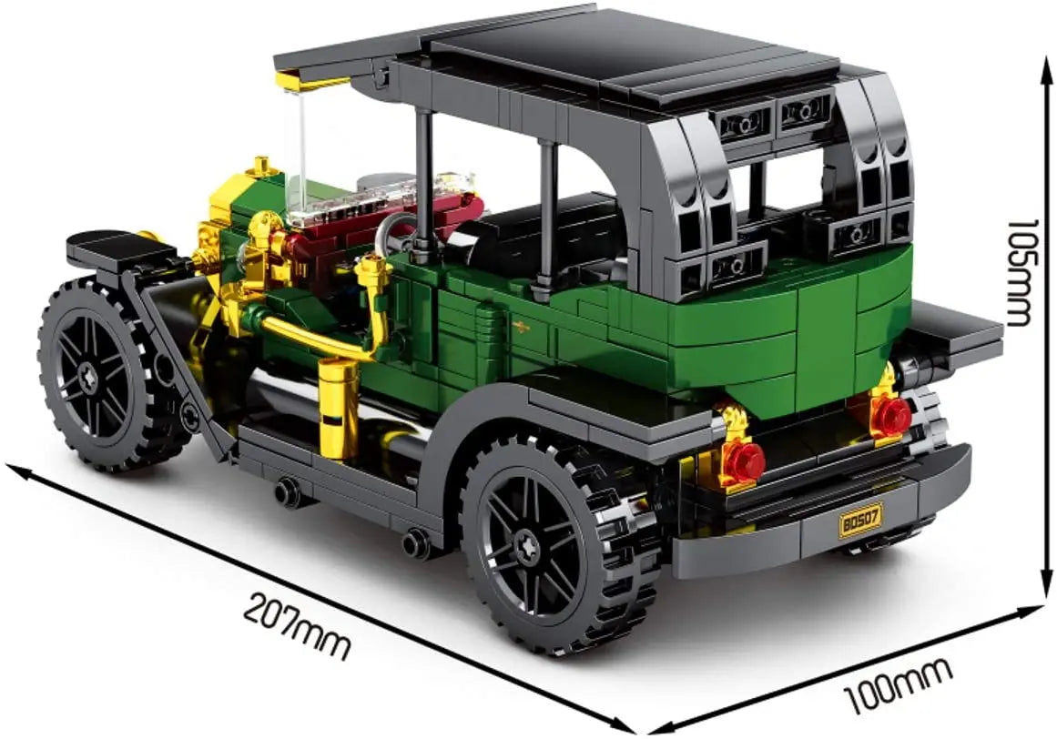 Sembo - Classic Car Oldtimer grün mit Pull Back-Funktion
