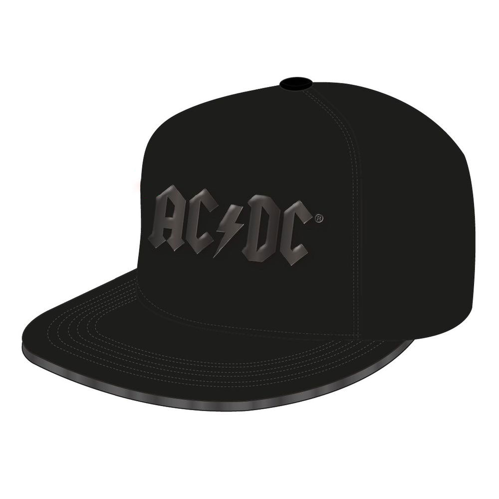 Cap - ACDC Snapback Cap Shiny Black Logo